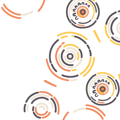 Yellow orange pattern