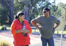 Aileen Allan with celebrity Indigenous chef Mark Olive