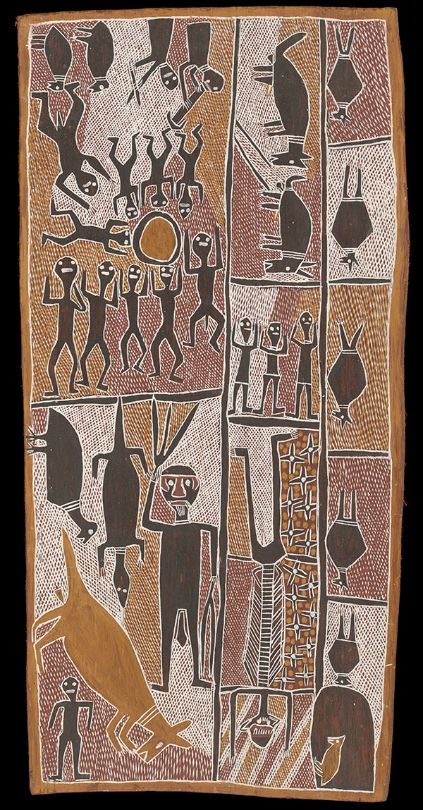 A large Aboriginal painting